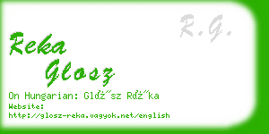 reka glosz business card